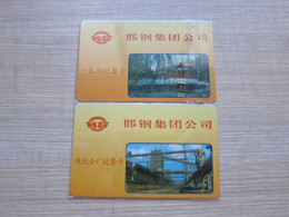 Handan Iron And Steel Co.,Ltd. Restaurant Chip Card,two Different - Unclassified