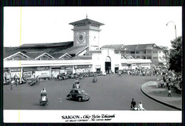 VIETNAM - SAIGON - Chó Ben.Chanh. Les Halles-Centrales - The Central Market. ( Ed. Anh B.T. Cám Chup Lai) Carte Postale - Hallen