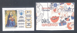 España 2021 - 2 Sellos Usados  Y Circulados  - Navidad 2021 Y Dia De Los Enamorados  - Espagne Spain Spanien Spanje - Used Stamps