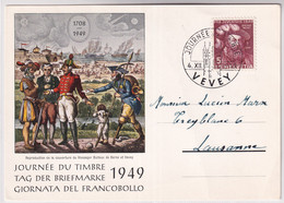 Schweiz - 1949 Tag Der Briefmarke / Journée Nationale Du Timbre - VEVEY - Giornata Del Francobollo