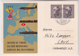 Schweiz - 1950 Tag Der Briefmarke / Journée Nationale Du Timbre - GRENCHEN - Giornata Del Francobollo