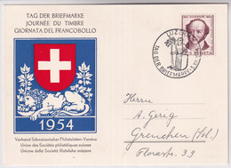 Schweiz - 1954 Tag Der Briefmarke / Journée Nationale Du Timbre - LUZERN - Giornata Del Francobollo