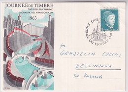 Schweiz - 1963 Tag Der Briefmarke / Journée Nationale Du Timbre - FRIBOURG - Giornata Del Francobollo