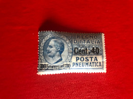 Italien 40 Centesimi Überdruck 30 Centesimi 1925 Postfrisch Posta Pneumatica Michel 216 - Pneumatic Mail