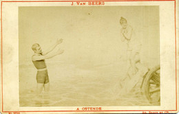 Cliché Sur Carton - OSTENDE - J. Van BEERS - 1886 - Antiche (ante 1900)