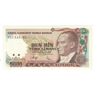 Billet, Turquie, 5000 Lira, KM:197, NEUF - Turchia