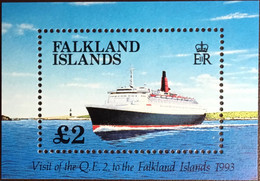 Falkland Islands 1993 Visit Of QEII Ships Minisheet MNH - Falkland Islands
