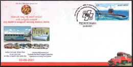 India 2021 Special Cover, 60th Foundation Day Of Humanitarian Service During Covid-19 Pandemic (**)  Inde Indien - Lettres & Documents