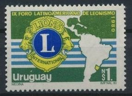 Uruguay 1980 Lions Club  MNH - Rotary, Lions Club