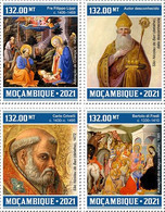 MOZAMBIQUE 2021 - Christmas Paintings, 4v. Official Issue [MOZ210310a] - Mozambico