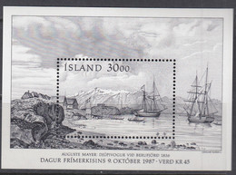 ISLAND  Block 8, Postfrisch **, Tag Der Briefmarke, 1987 - Blocks & Kleinbögen