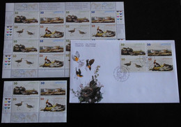 Canada 2005 Feuille Oiseaux Audubon +bloc De 4 +FDC MNH ** Premier Jour Birds - Ganze Bögen