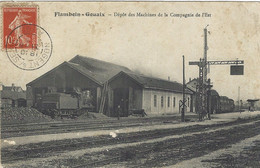 77 - Seine Et Marne - Flamboin-Gouaix - Dépôt Des Machines De La Compagnie De L'Est- Etat - Locomotive - Other & Unclassified