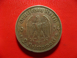 Allemagne - 2 Reichsmark 1934 A 5330 - 2 Reichsmark