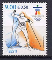 Olympische Spelen  2010 , Estonie - Zegel Postfris - Winter 2010: Vancouver