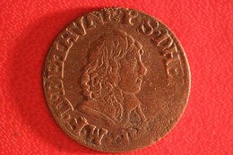 France - Berry - Double Tournois 1642 H Henrichmont Maximilien III 6716 - Altri & Non Classificati