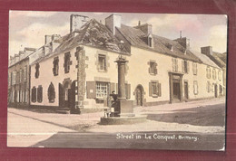 Le Conquet ( 29 - Finistère ) Street In Le Conquet , Brittany USED 1910 WITH STAMP IN ENGLAND - Le Conquet