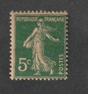 Timbres 1907 -   N°137b - Type Semeuse Fond Plein Sans Sol  -  Neuf  Sans Charnière - - Non Classificati