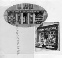 63- CLERMONT FERRAND- PUBLICITE ECONOMATS DU CENTRE - VITRINE MAGASINS - Publicités