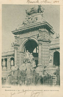 Marseille CPA 13 Bouches Du Rhône Le Palais Longchamp Motif Principale Fontaine Statue Carte Précurseur 1902 - Monumenti