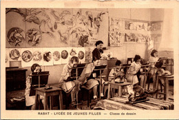 RABAT - Lycée De Jeunes Filles - Classe De Dessin -  Maroc Culture Enseignement - Rabat
