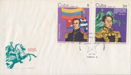 CUBA 1983 Simon Bolivar FDC  @D2341 - Lettres & Documents