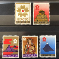 105CV, VATICAN, Uncirculated Stamps, Full Set, **MINT, « EXPO 70 »,Osaka, 1970 - 1970 – Osaka (Japón)