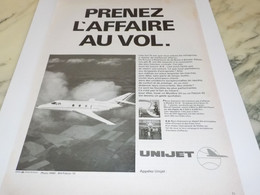 ANCIENNE PUBLICITE AFFAIRE EN VOL UNIJET 1980 - Werbung