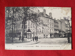 CPA -   Metz - Coin De La Rue Serpenoise Et Esplanade - Metz