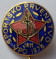 SPORTS CHAMPIONSHIP Yugoslav Navy MARINE ARMY YUGOSLAVIA PIN A6/9 - Militaria