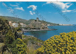 CARTOLINA  ACI CASTELLO,CATANIA,SICILIA,VEDUTA COL CASTELLO,MARE,BELLA ITALIA,STORIA,MEMORIA,RELIGIONE,VIAGGIATA 1969 - Acireale