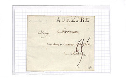 89 - YONNE - AUXERRE (83)- Marque Postale 83  AUXERRE 6x13x50 - ( Voir Scan  ) - 1801-1848: Precursores XIX