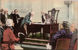 History The Signing Of The Constitution Of The United States Of America Handcolored Albertype - Histoire