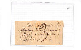 89 - YONNE - AVALLON (83)- Lettre Du 13 JUIN 1837 ,  Départ De Santigny - Cad Type 13- ( Voir Scan  ) TB - 1801-1848: Precursors XIX