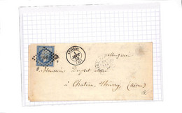 89 - YONNE - AVALLON (83)-  Lettre De Mtre Lottin , Avoué Du 1 Sept 1858 ( Voir Scan  ) TB - - 1849-1876: Classic Period