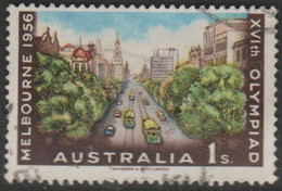 AUSTRALIA - USED 1956 1/- Olympic Games, Melbourne, Victoria - Usati