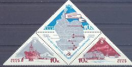 1966. USSR/Russia, 10y Of Soviet Antarctic Expedition, 3v, Mint/** - Nuovi