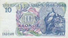 Suède - Billet De 10 Kronor - 1968 - P56a - Svezia