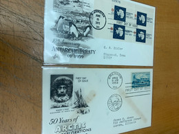Cover From China Hong Kong USA  Used Antarctic Stamp Card - Ungebraucht