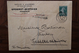 1915 Retour à L'envoyeur Signature Au Dos Facteur Chef Versailles Issoudun Cover WW1 Inconnu à L'appel Des Facteurs - Guerre De 1914-18