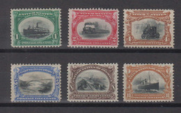 USA Mi# 132-37 * Mint PAN AMERICAN BUFFALO 1901 - Unused Stamps