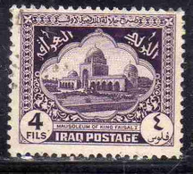 IRAQ IRAK 1941 1942 MAUSOLEUM OF KING FAISAL 4f  USED USATO OBLITERE' - Irak