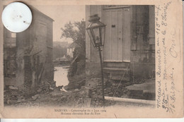 72 - Carte Postale Ancienne De  MAMERS  Catastrophe Du 7 Juin 1904  Rue Du Fort - Mamers