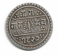 NEPAL - 1/2 MOHAR 1905 ARGENT - Népal