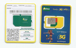 MADAGASCAR MADAGASKAR 1  Carte SIM NEUVE 5G  /  MALAGASY NEW SIM Card TELMA MADAGASCAR - Madagaskar