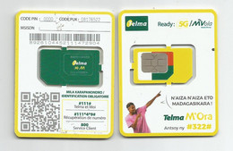 MADAGASCAR MADAGASKAR 1  Carte SIM NEUVE 5G  /  MALAGASY NEW SIM Card TELMA MADAGASCAR - Madagascar
