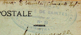 Dept 17 : ( Charente Maritime ) Saintes, Tampon Militaire???, Ecrite Le 28/08//1928, Intérieur De L'église Saint-Vivien. - Saintes
