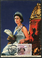 GIBRALTAR (2022) - Carte Maximum Card - Platinum Jubilee H.M. Queen Elizabeth II 70 Years Reine Reina Isabel II Königin - Gibraltar