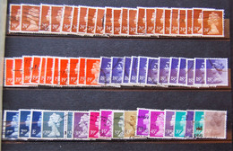 Grande Bretagne Great Britain GB -  115 "machin" Stamps Used - Série 'Machin'