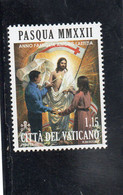 2022 Vaticano - Pasqua - Unused Stamps